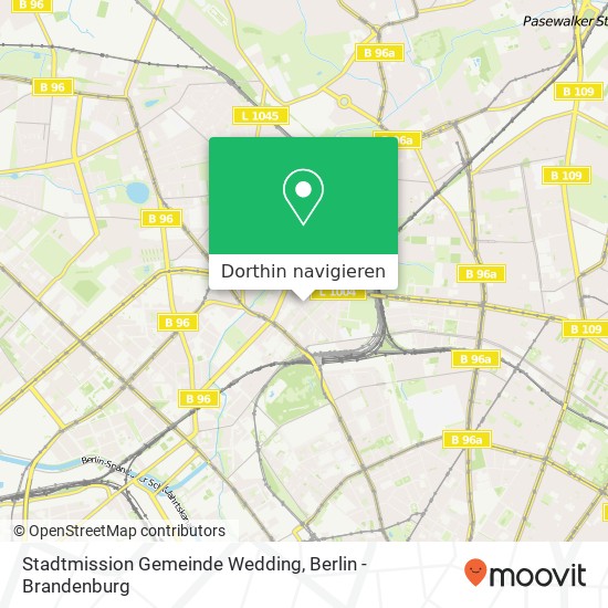 Stadtmission Gemeinde Wedding Karte