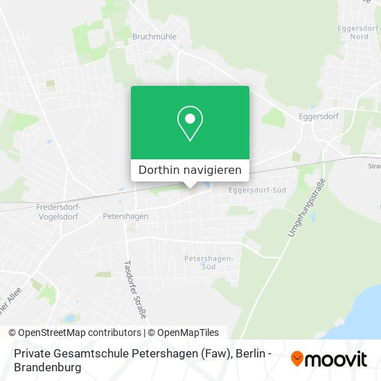 Private Gesamtschule Petershagen (Faw) Karte