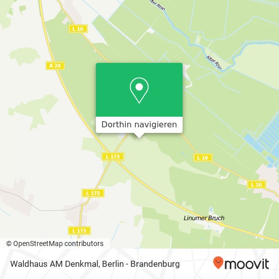 Waldhaus AM Denkmal Karte