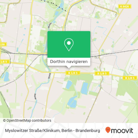 Myslowitzer Straße/Klinikum Karte