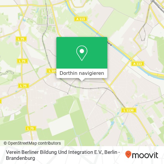 Verein Berliner Bildung Und Integration E.V. Karte
