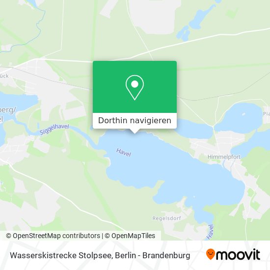 Wasserskistrecke Stolpsee Karte