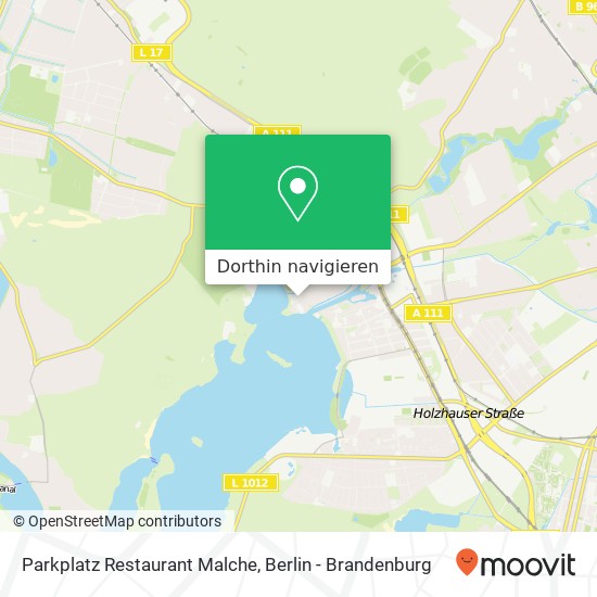 Parkplatz Restaurant Malche Karte