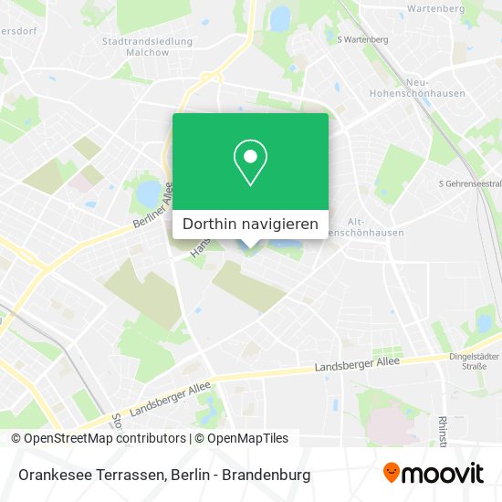 Orankesee Terrassen Karte