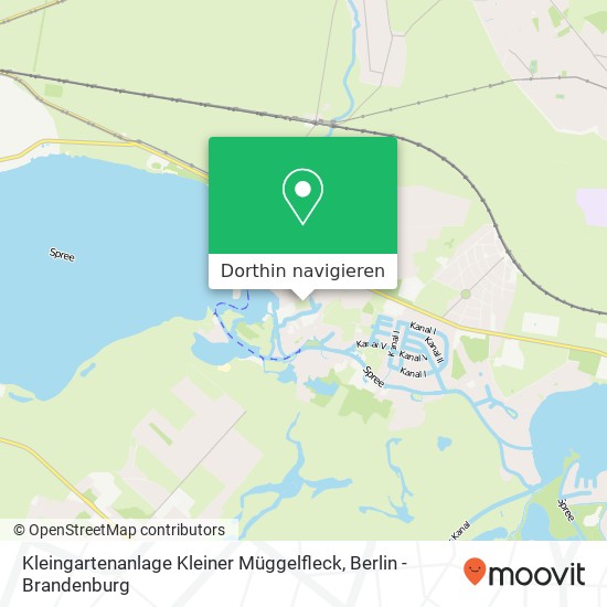 Kleingartenanlage Kleiner Müggelfleck Karte