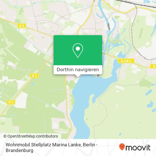 Wohnmobil Stellplatz Marina Lanke Karte