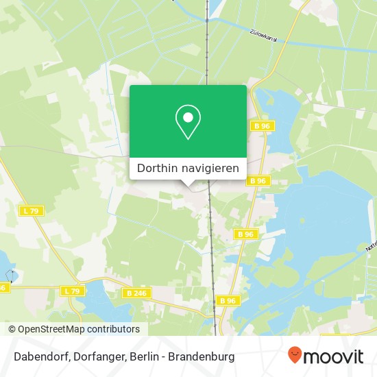 Dabendorf, Dorfanger Karte