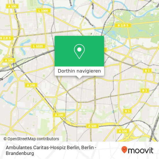 Ambulantes Caritas-Hospiz Berlin Karte