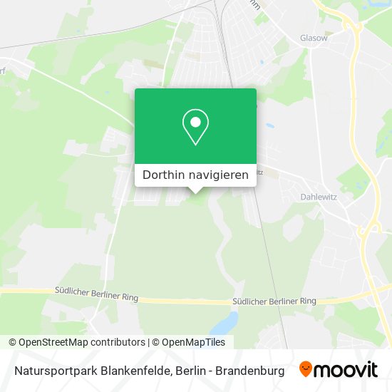 Natursportpark Blankenfelde Karte