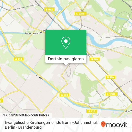 Evangelische Kirchengemeinde Berlin-Johannisthal Karte
