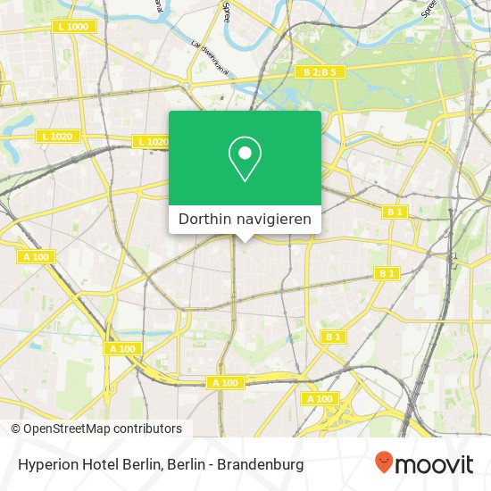 Hyperion Hotel Berlin Karte