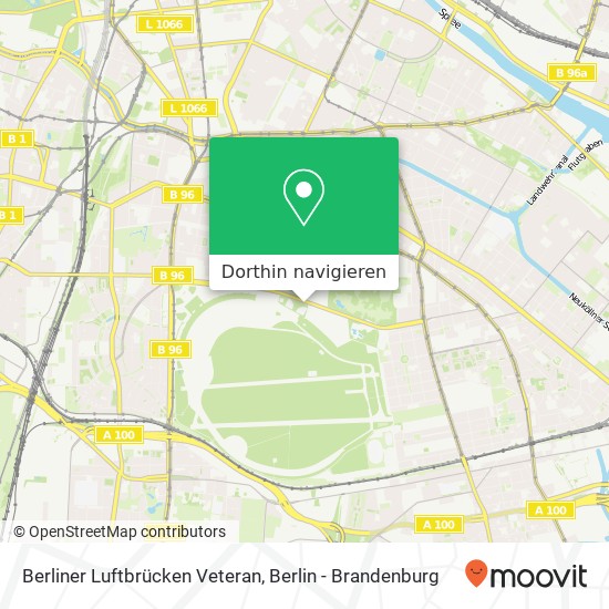 Berliner Luftbrücken Veteran Karte