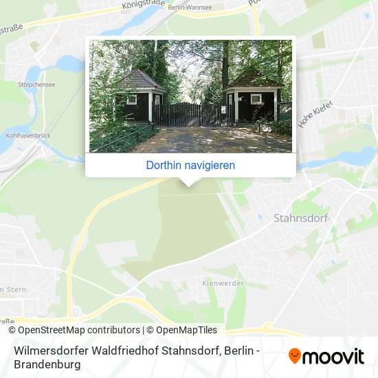 Wilmersdorfer Waldfriedhof Stahnsdorf Karte