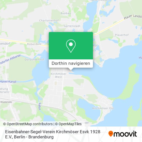 Eisenbahner-Segel-Verein Kirchmöser Esvk 1928 E.V. Karte