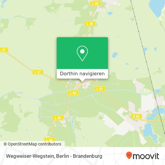 Wegweiser-Wegstein Karte