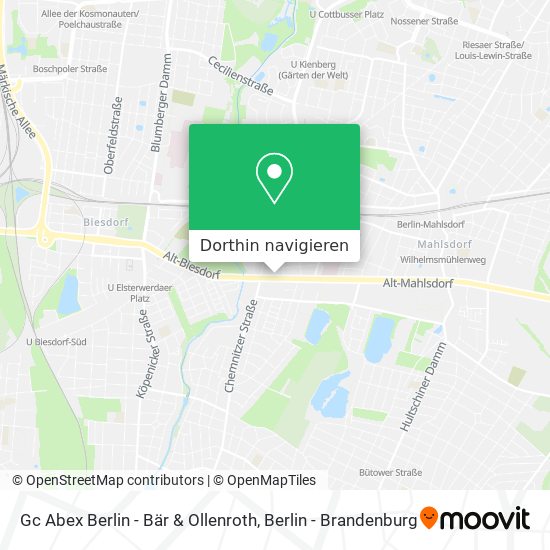 Gc Abex Berlin - Bär & Ollenroth Karte