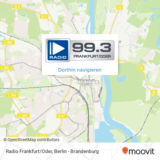 Radio Frankfurt/Oder Karte