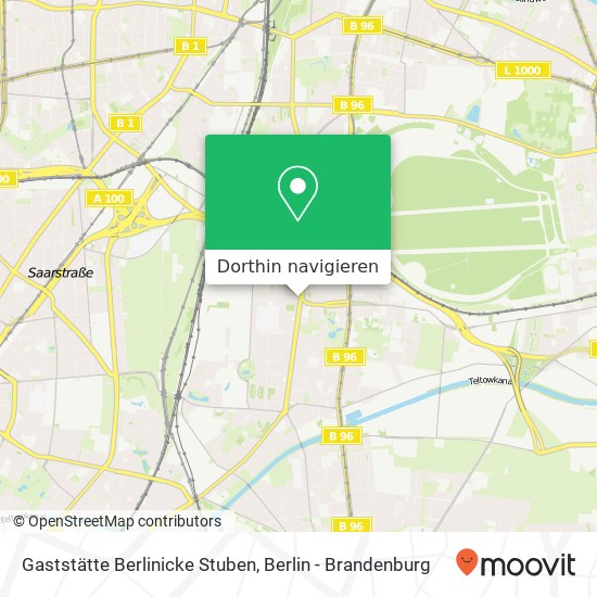 Gaststätte Berlinicke Stuben Karte