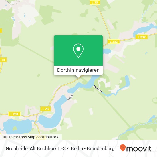 Grünheide, Alt Buchhorst E37 Karte