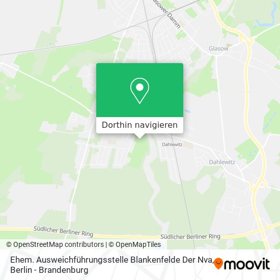 Ehem. Ausweichführungsstelle Blankenfelde Der Nva Karte
