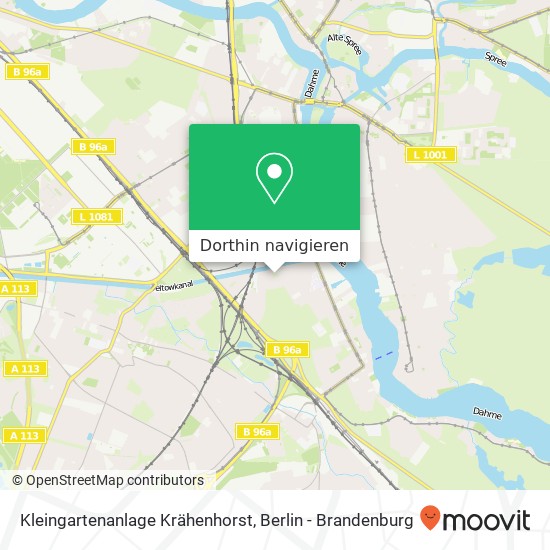 Kleingartenanlage Krähenhorst Karte