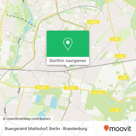 Buergeramt Mahlsdorf Karte