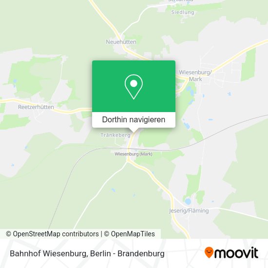 Bahnhof Wiesenburg Karte