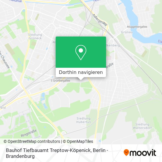 Bauhof Tiefbauamt Treptow-Köpenick Karte