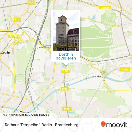 Rathaus Tempelhof Karte