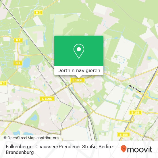 Falkenberger Chaussee / Prendener Straße Karte