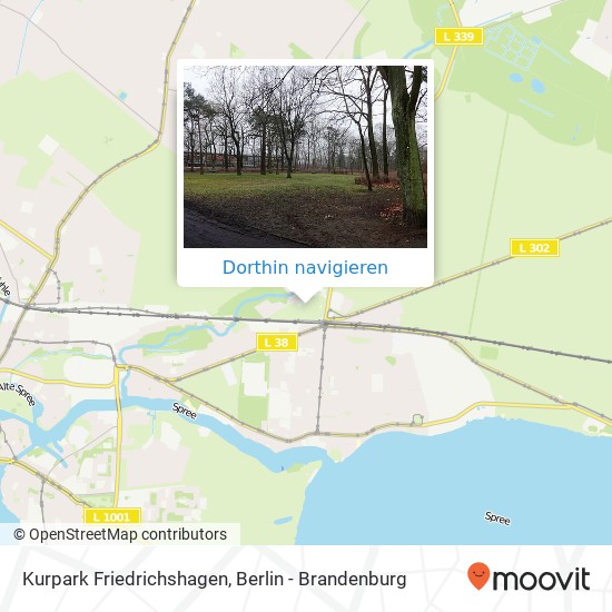 Kurpark Friedrichshagen Karte