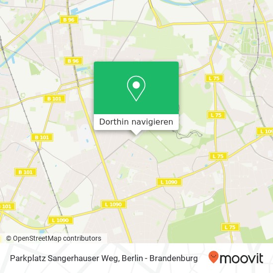 Parkplatz Sangerhauser Weg Karte