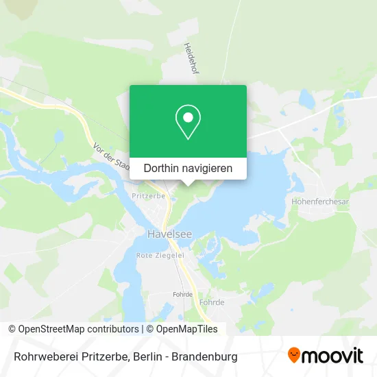 Rohrweberei Pritzerbe Karte