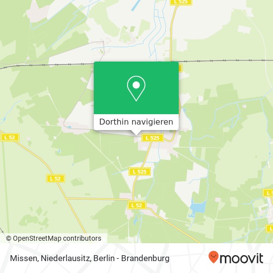 Missen, Niederlausitz Karte