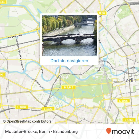 Moabiter-Brücke Karte