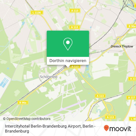 Intercityhotel Berlin-Brandenburg Airport Karte