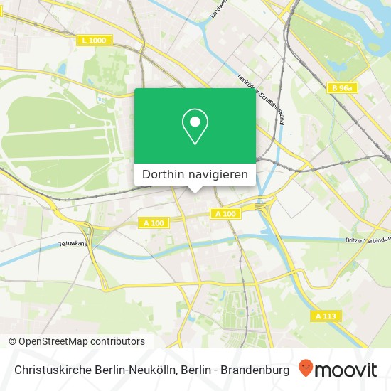 Christuskirche Berlin-Neukölln Karte