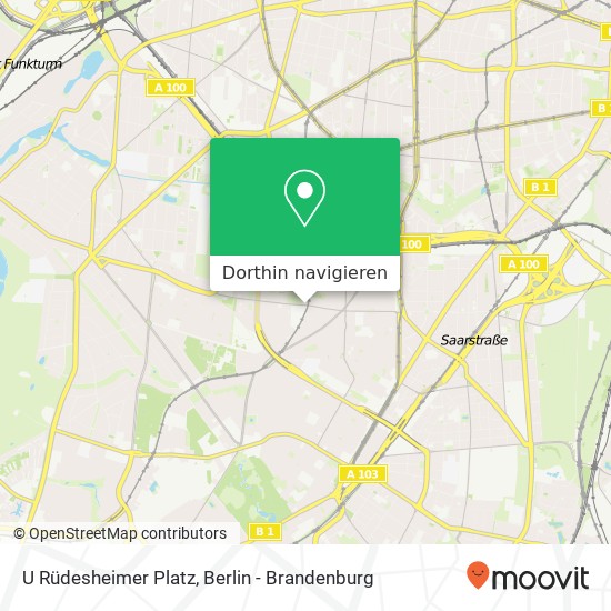U Rüdesheimer Platz Karte