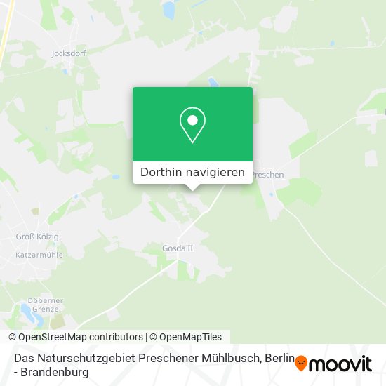 Das Naturschutzgebiet Preschener Mühlbusch Karte
