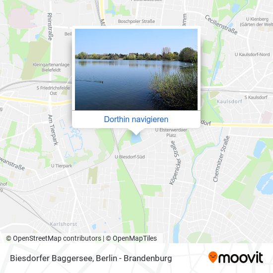 Biesdorfer Baggersee Karte