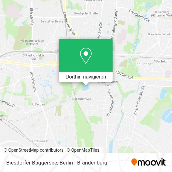 Biesdorfer Baggersee Karte