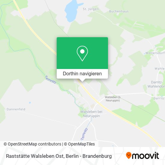 Raststätte Walsleben Ost Karte