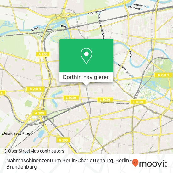 Nähmaschinenzentrum Berlin-Charlottenburg Karte