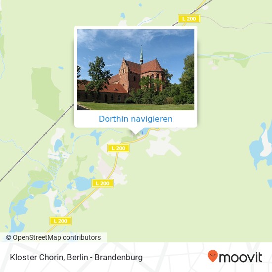 Kloster Chorin Karte