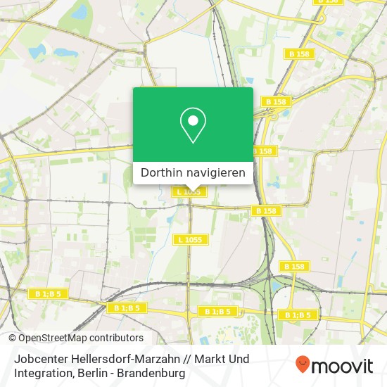 Jobcenter Hellersdorf-Marzahn // Markt Und Integration Karte