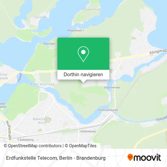 Erdfunkstelle Telecom Karte