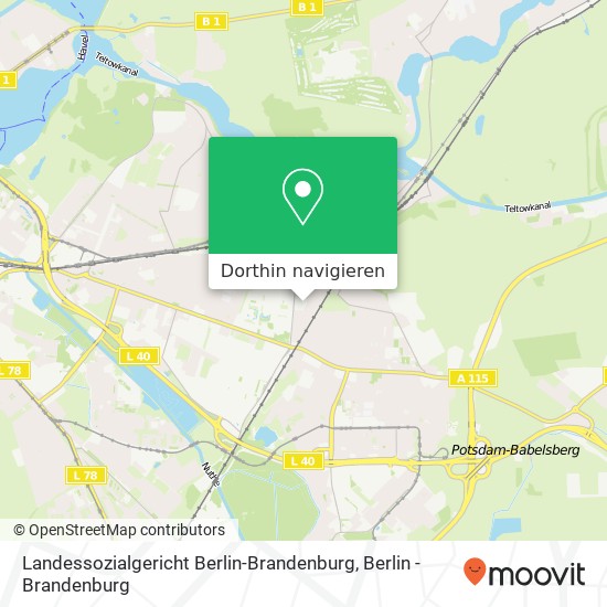 Landessozialgericht Berlin-Brandenburg Karte