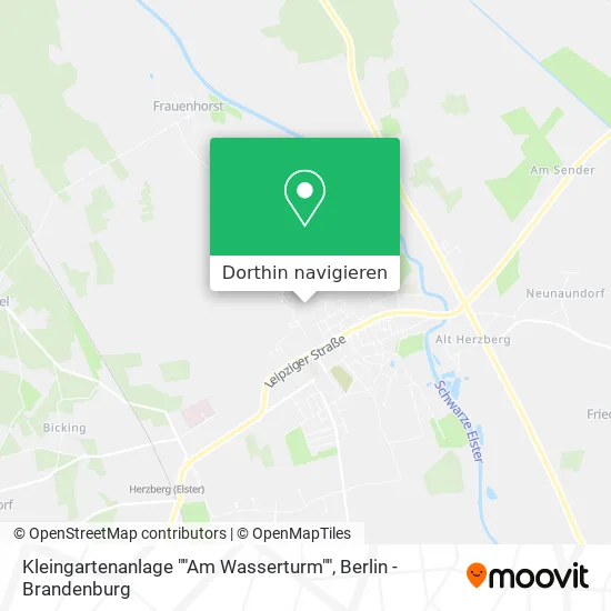 Kleingartenanlage ""Am Wasserturm"" Karte