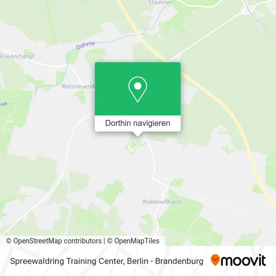 Spreewaldring Training Center Karte