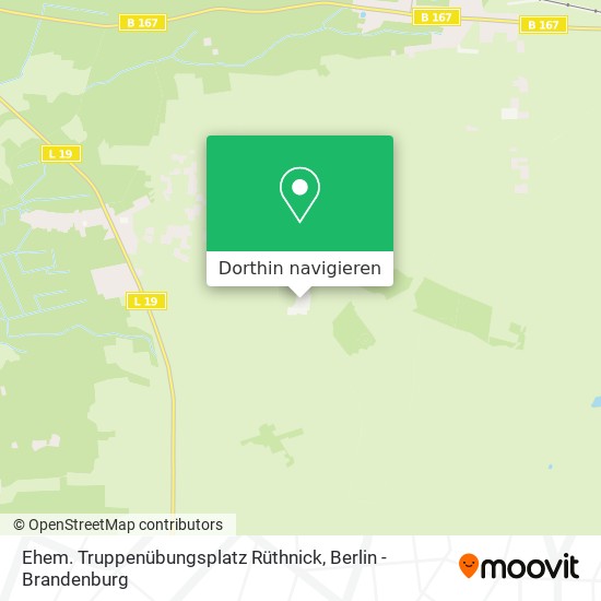 Ehem. Truppenübungsplatz Rüthnick Karte